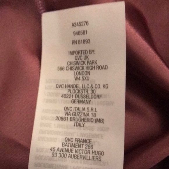 Faux Leather Jacket Size Medium Mauve Denim & Co. Rose Brown Full Zip Pockets - Picture 8 of 10